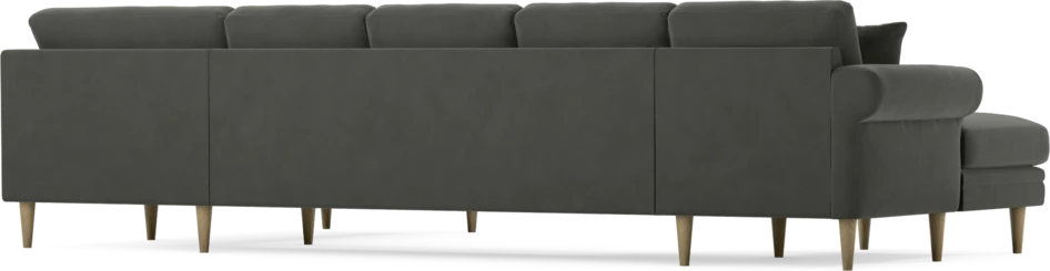 Eden - 3-sits soffa med schäslong vänster och divan höger - Grå