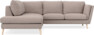 Madison - 2-sits soffa med divan vänster - Beige