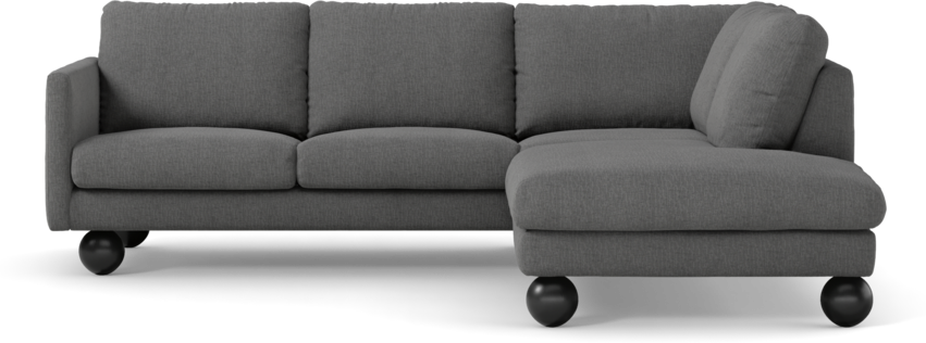 Madison Lux - 2-sits soffa med divan höger - Grå