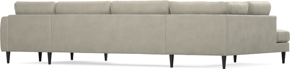Bridge - 3-sits soffa med divan vänster och schäslong höger - Brun