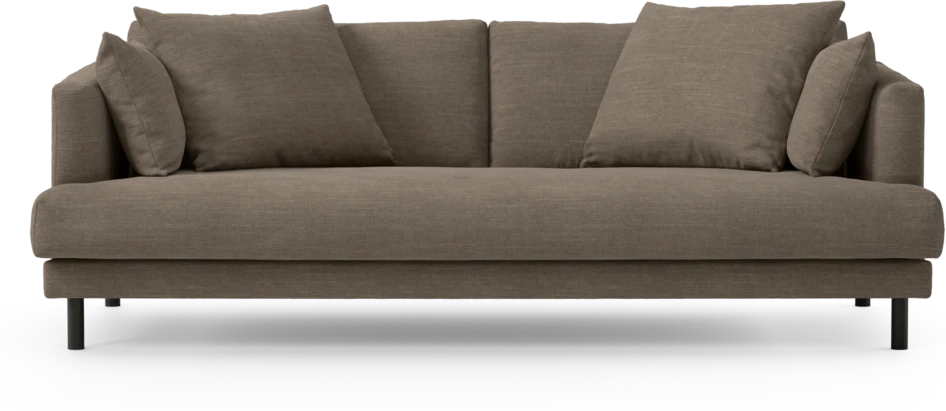 Harper - 3-sits soffa, hel dyna - Brun