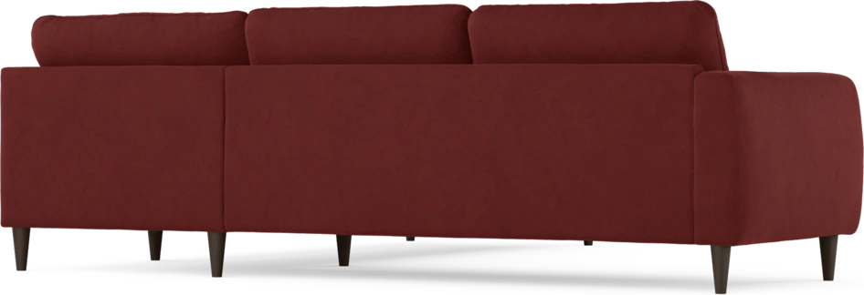 Bridge - Hörnsoffa, 2+2-sits - Röd