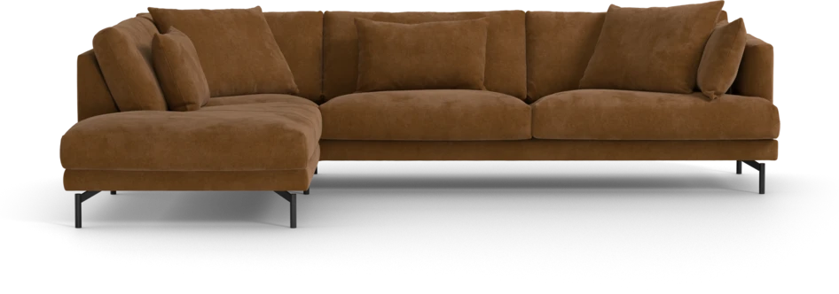 Harper - 3-sits soffa med divan vänster - Orange