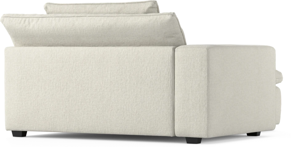 Bellora - Schäslong XL med armstöd vänster - Vit