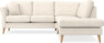 Eden - 2-sits soffa med divan - Beige