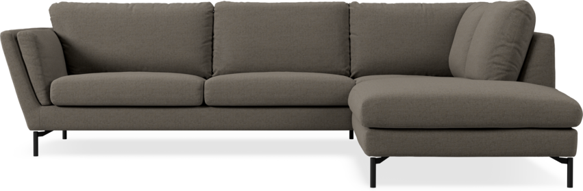 Madison Lux - 3-sits soffa med divan höger - Brun