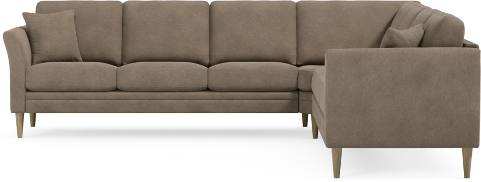 Eden - Hörnsoffa, 3+3-sits - Brun