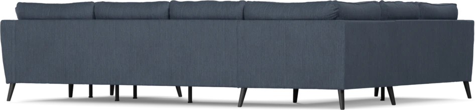 County - Hörnsoffa, 2+3-sits med schäslong höger - Blå