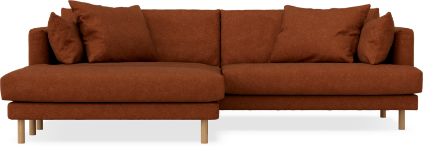 Harper - 4-sits med schäslong XL vänster - Orange