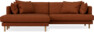Harper - 4-sits med schäslong XL vänster - Orange