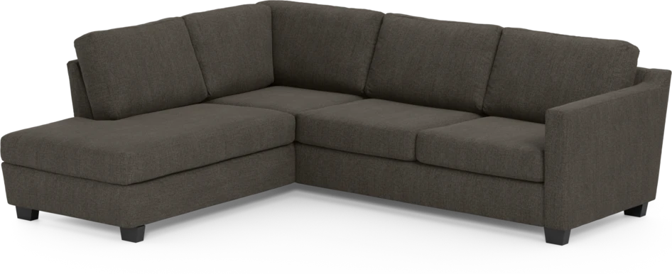 Friday - 2,5-sits soffa med divan vänster - Brun
