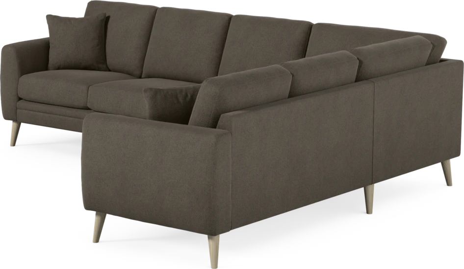 Eden - Hörnsoffa, 3+2-sits - Brun