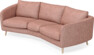 Madison - 3-sits soffa svängd, 70 cm - Röd