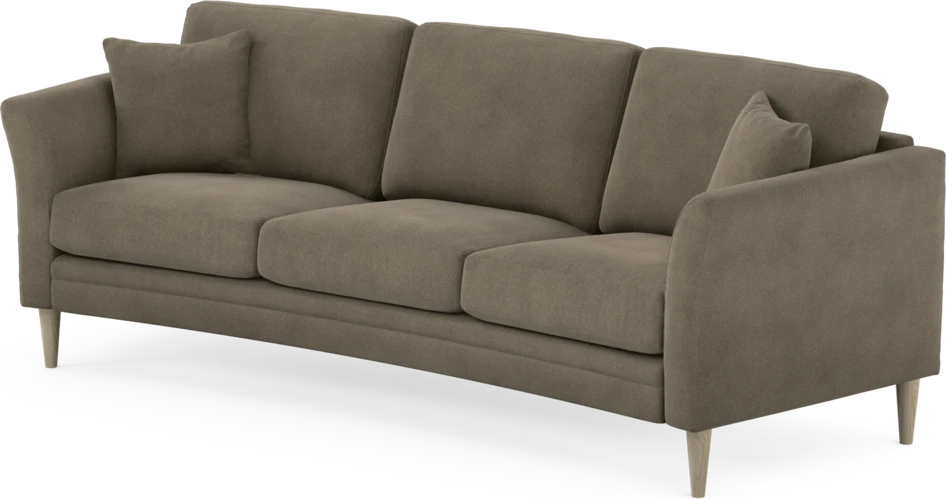 Eden - 3-sits soffa svängd - Beige