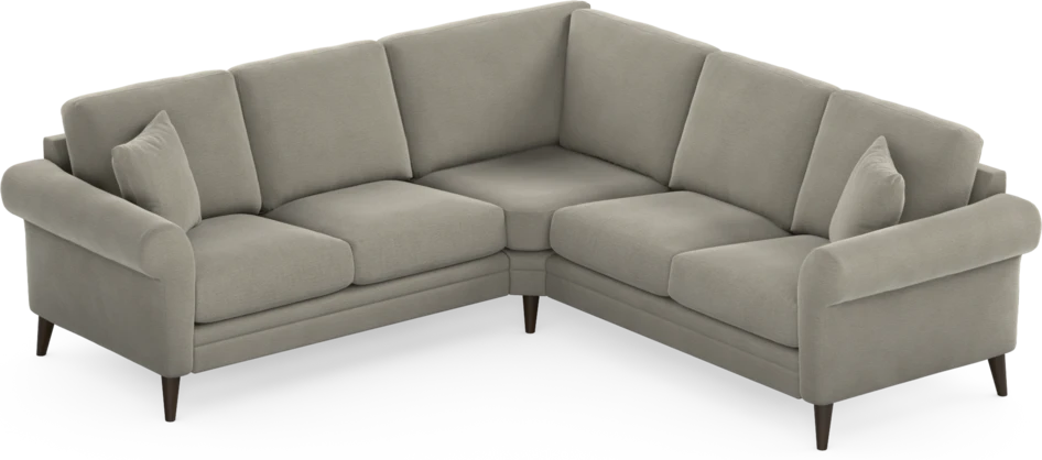 Eden - Hörnsoffa, 2+2-sits - Brun