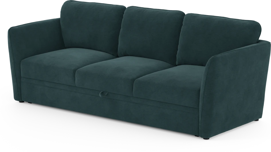 Öland - Bäddsoffa 3-sits, längsbäddad - Blå