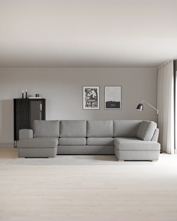 Friday - 3-sits soffa med schäslong vänster och divan höger - inspiration