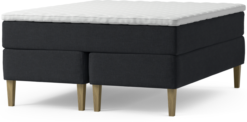 Delux Dream - Kontinentalsäng, dubbelsäng med bäddmadrass och sängben