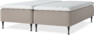 Delux Dream - Ramsäng, dubbelsäng med bäddmadrass - Beige