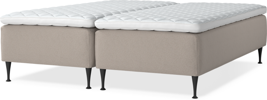 Delux Dream - Ramsäng, dubbelsäng med bäddmadrass - Beige