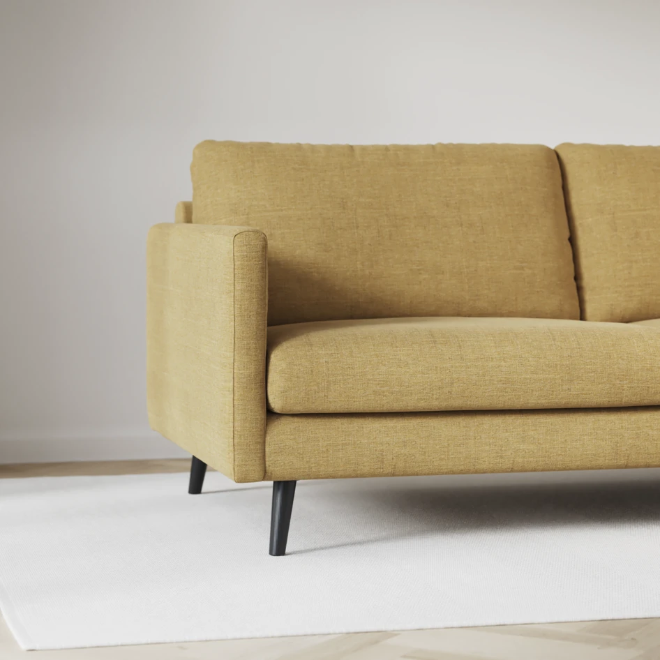 Madison Lux - Hörnsoffa 2+3-sits, hörn 1 - Gul