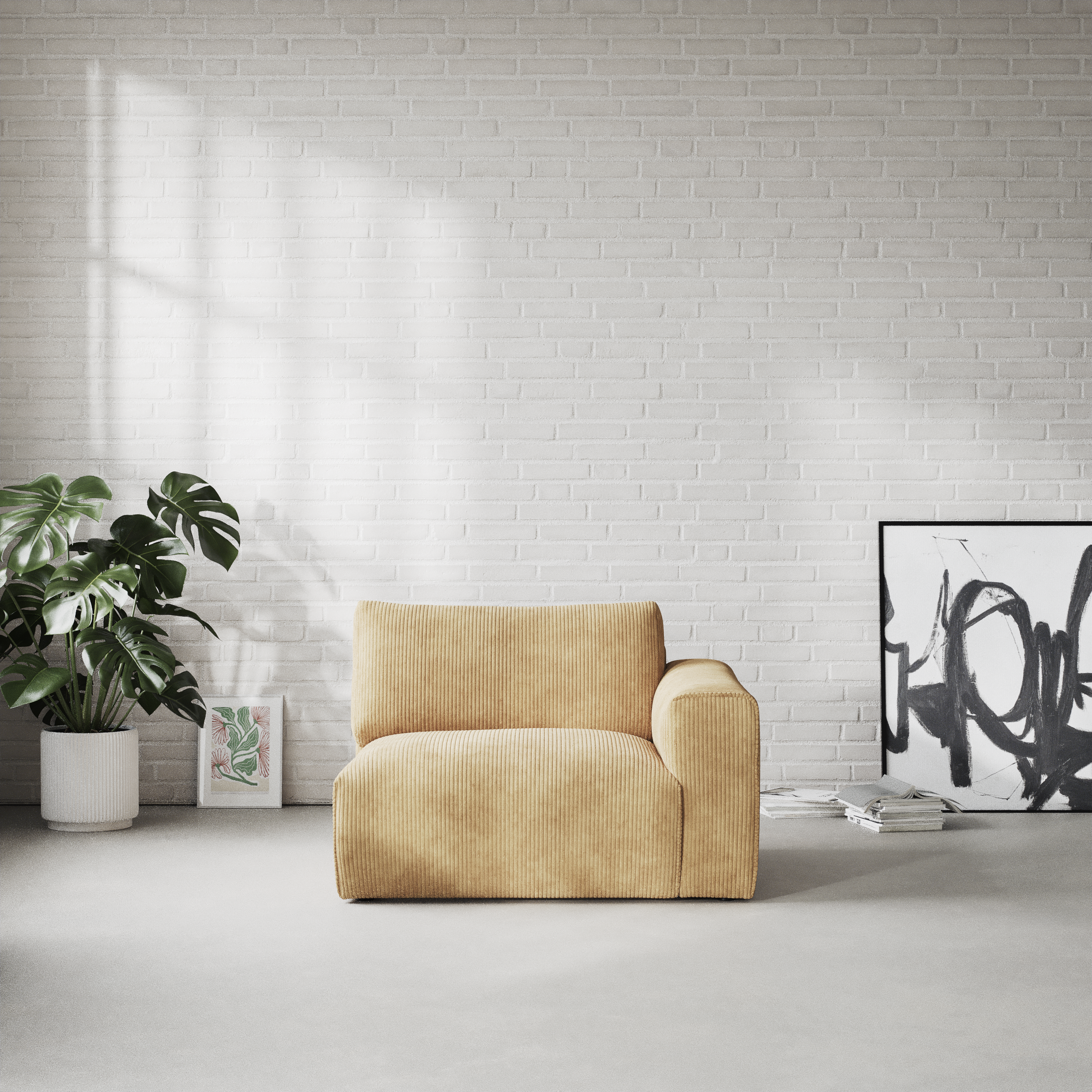 Free - 1,5-sits med armstöd höger - inspiration