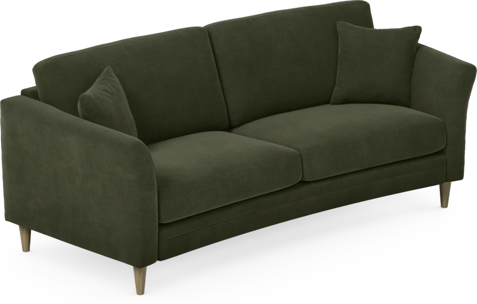 Eden - 2,5-sits soffa svängd - Grön