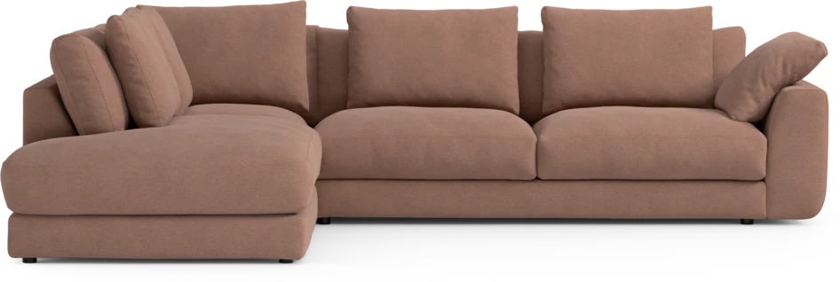 Amie - 3-sits med divan vänster - Rosa