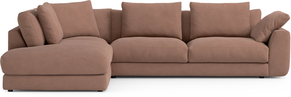 Amie - 3-sits med divan vänster - Rosa