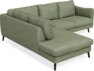 Madison - 2-sits soffa med divan vänster - Grön