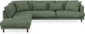 Harper - 3-sits soffa med divan vänster - Grön