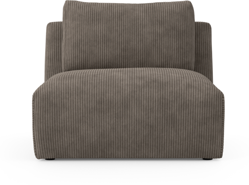 Free - 1,5-sits utan armstöd - Brun