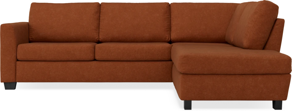Friday - 2,5-sits soffa med divan höger - Orange