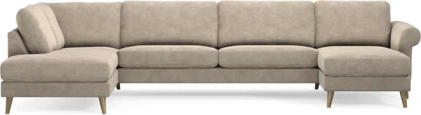 Bridge - 3-sits soffa med divan vänster och schäslong höger - Beige