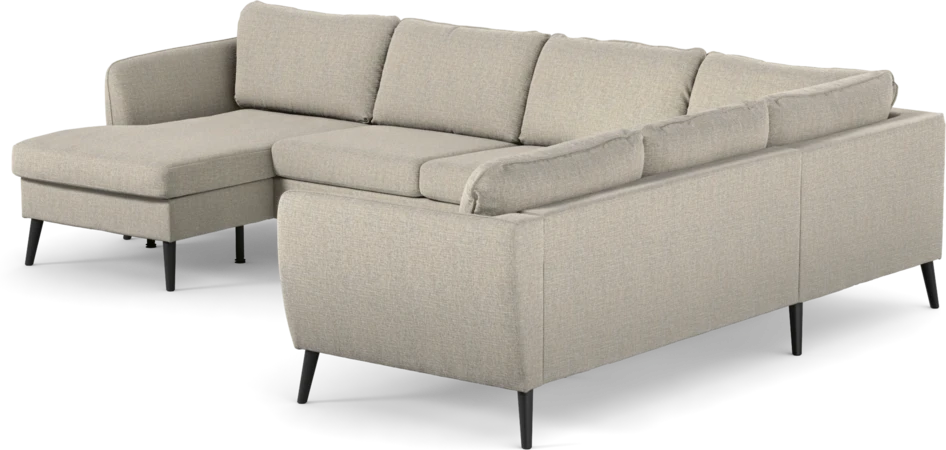 County - Hörnsoffa, 3+2-sits med schäslong vänster - Beige