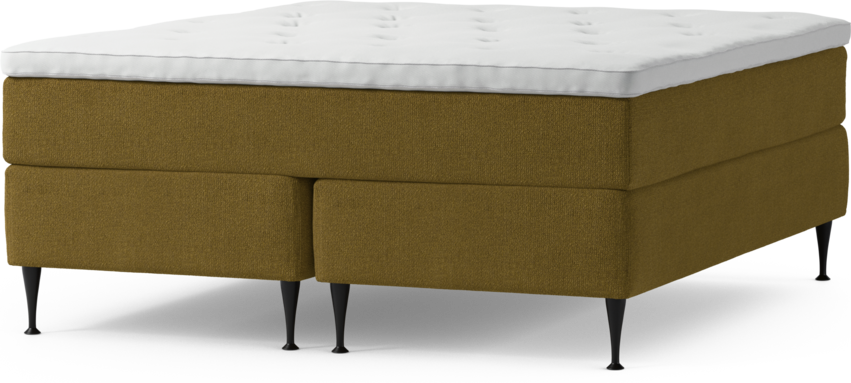 Delux Exclusive - Kontinentalsäng, dubbelsäng med bäddmadrass och sängben