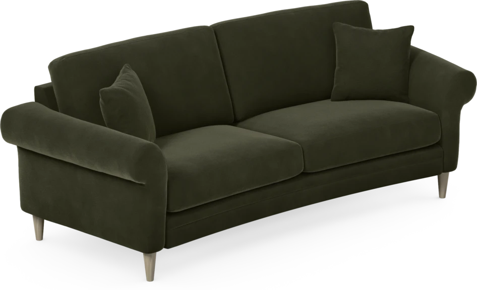Eden - 2,5-sits soffa svängd - Grön