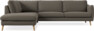 Madison - 3-sits soffa med divan vänster - Brun