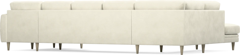 Eden - 3-sits soffa med divan vänster och schäslong höger - Vit
