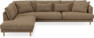Harper - 3-sits soffa med divan vänster - Brun