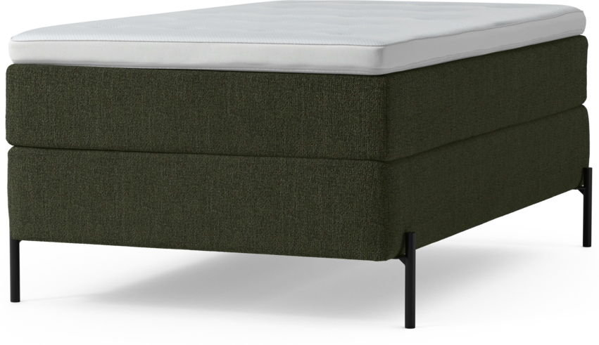 Delux Dream - Kontinentalsäng, enkelsäng 120 cm med bäddmadrass och sängben