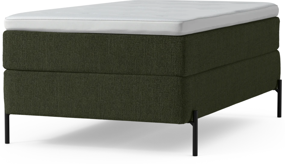 Delux Exclusive - Kontinentalsäng, enkelsäng 120 cm med bäddmadrass och sängben