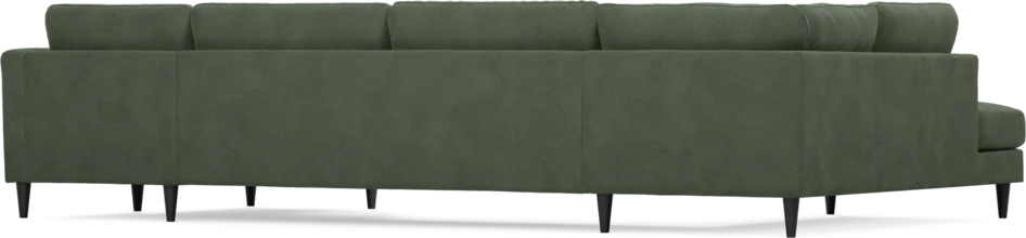 Bridge - 3-sits soffa med divan vänster och schäslong höger - Grön
