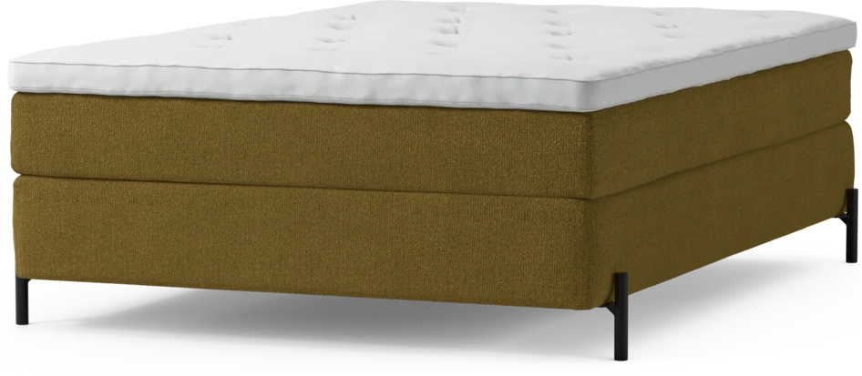 Delux Sense - Kontinentalsäng, enkelsäng 140 cm med bäddmadrass och sängben