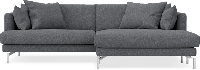 Harper - 4-sits med schäslong XL höger - Grå