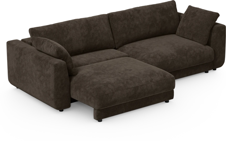 Amie - Bäddsoffa 4-sits - Brun