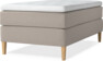 Delux Exclusive - Kontinentalsäng, enkelsäng 120 cm med bäddmadrass - Beige