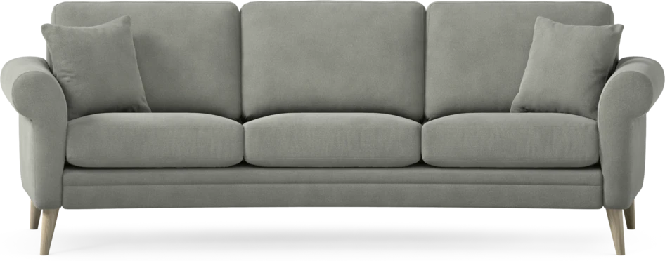 Eden - 3-sits soffa svängd - Grå