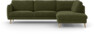 Madison Lux - 3-sits soffa med divan höger - Grön
