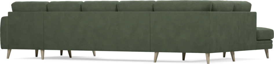 Eden - 3-sits soffa med divan vänster och schäslong höger - Grön